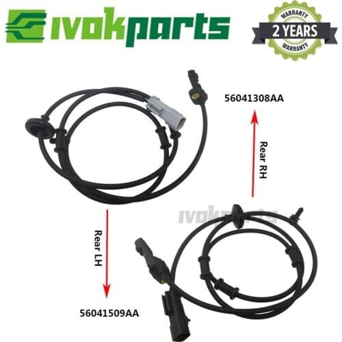 2x Rear Right & Left ABS Wheel Speed Sensor 56041509AA 56041308AA For CHRYSLER Jeep Grand Cherokee WJ/WG 2.7L 3.1L 4.0L 4.7L