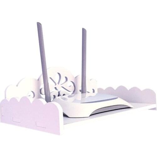 Wooden Wifi Router Brackets Storage Rack, Wall Mounted Office Wireless Router Shelf Holder household Set-top Box Wall Brackets