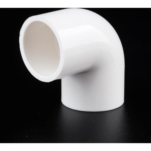 25pcs 25mm Elbow 90 Degree PVC Fittings Plastic Tube Elbow Pipe Joint for Water Supply Irrigation Aquarium Circulation