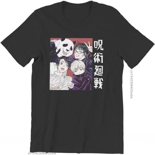 Jujutsu Kaisen Anime Toge Inumaki Maki Zenin Panda Yuta Okkotsu Tshirt Top Graphic Men Summer Mens Tops Cotton Harajuku T Shirt