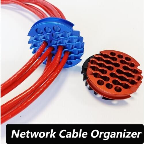 Cable organizer aluminum alloy wiring tool network wire card card category 5 category 6 network cable network room dedicated