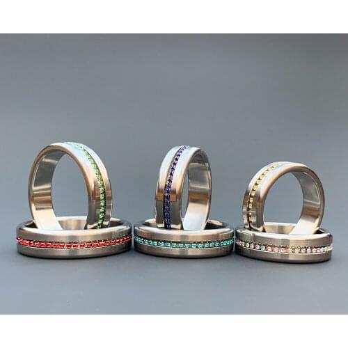 Stainless Steel Cock Ring Delayed Ejaculation Sex Tool For Male Penis Erection Sex Toys Metal Semen Lock Rings For Men Dick Ring