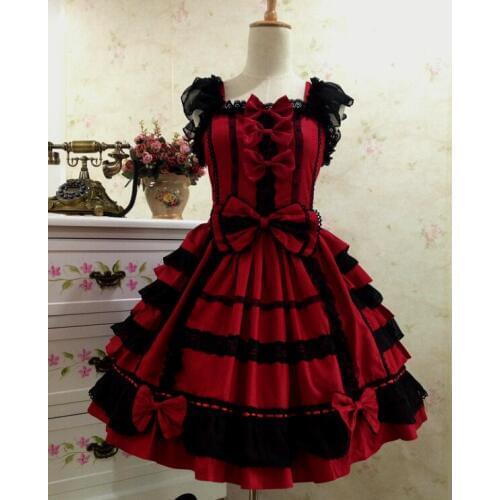 LLT006) New Arrival Sleeveless Sweet Lolita Short Dress Ball Gown Fancy Prom Dress Halloween Party Masquerade Costume