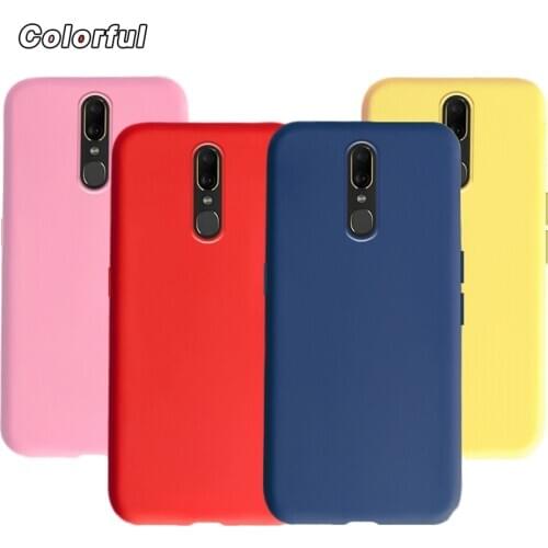 Matte Case For Oppo F11 Pro A9 2019 Case Plain Red Yellow Pink Blue Color Soft Silicone Back Cover For OPPO F11 F11Pro Case Etui