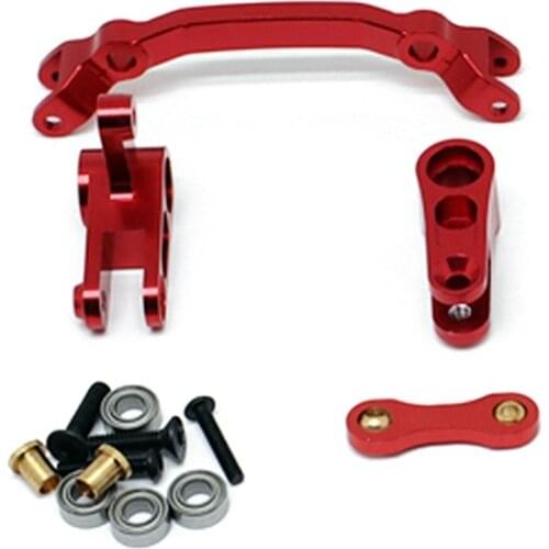 Metal Steering Assembly Set for 1/10 Arrma SENTON VORTEKS Typhon Big Rock Granite RC Car Upgrade Parts