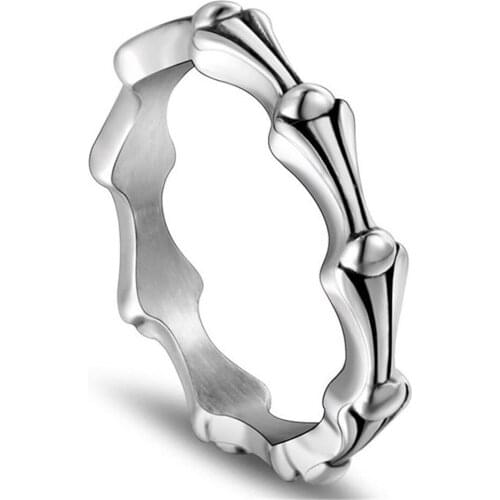 SHQIYAY Vintage Rings For Men Women Jewelry 316l Stainless Steel Punk Finger Rings Simple Never Fade Accessories 354