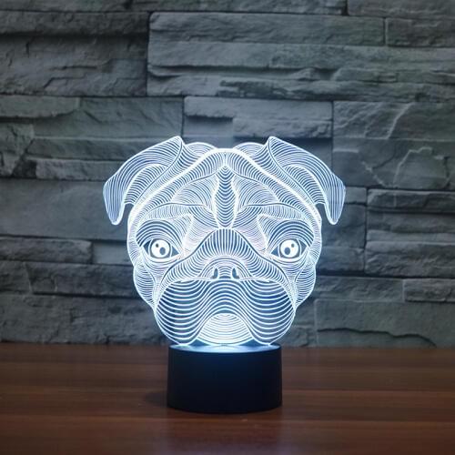 Sanddog 3d Table Lamp For Bedroom Creative Electronic Gift 3d Night Creative Bedside Table Moderne Desk Lamp