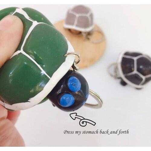 Creative new exotic toys relax exhaust toys squeeze tortoise keychain pendant celebrity inspired decompression artifact