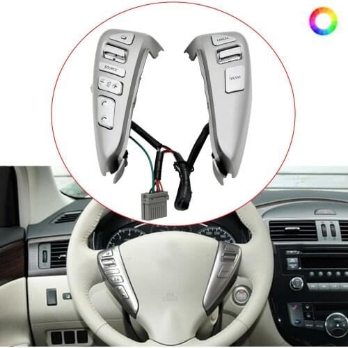 New Steering Wheel Cruise Control Switch For N issan/TIIDA/SENTRA/Livina/SUNNY/ALMERA/ VERSA 7-color backlight, free switching