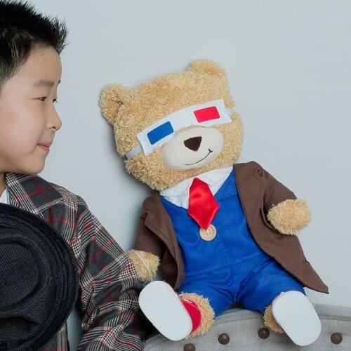 Teddy Bear Plush Toys with clothes and shoes Soft Stuffed Animals Plush Toys Bear Plush Dolls For children birthday gift present