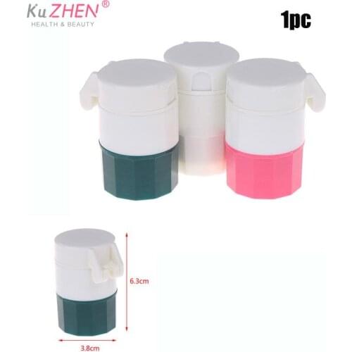 Portable 4 in1 Grinder Splitter Tablet Cutter Divider Storage Case Pill Box 4 Layer Cutting Tablets Pill Cutter Medicine Crusher