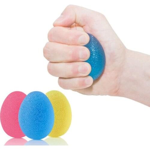 Silica Gel Hand Grip Ball Egg Men Women Gym Fitness Finger Heavy Exerciser Strength Muscle Recovery Gripper Trainer Silicone