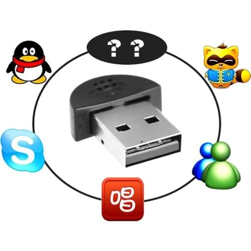 Super Mini USB 2.0 Plug Microphone Speech Recording Adapter For Laptop PC X5QC