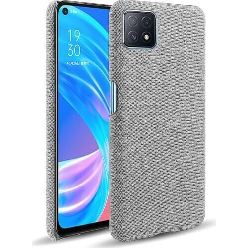 Cloth Cases For OPPO A53 5G Case Slim Retro Cloth Hard Phone Cover for Oppo A73 5G / A72 5G for OPPOA53 A 73 Coque Funda Capa