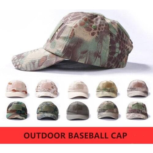 Fishing Outdoor Baseball Cap Camouflage Hiking Camping Cycling Sporting Combat Men Women Snapback Hat Adjustable Size Fishing