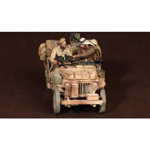 1/35 Resin Figure Model Kit Unassambled Unpainted 00464(NO CAR)