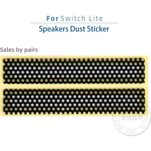 HOTHINK 1pair Replacement Speaker Dust Stickers for Switch Lite Console Loudspeaker Anti-dust Sticker for NS Lite