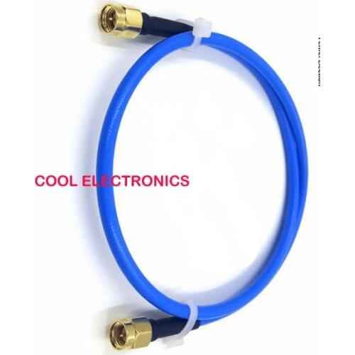 2pcs SMA Male to SMA Plug Adapter Connector RG141 RF Cable 30cm