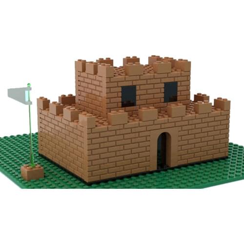 264PCS Mario Castle Small Particle MOC Building Blocks Puzzle Toys
