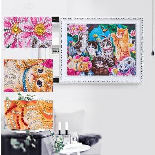 5D DIY Special Shaped Diamond Painting Color Cat Dog Cross Stitch Needlework Embroidery Home Mosaic Wall Decoration Gifts