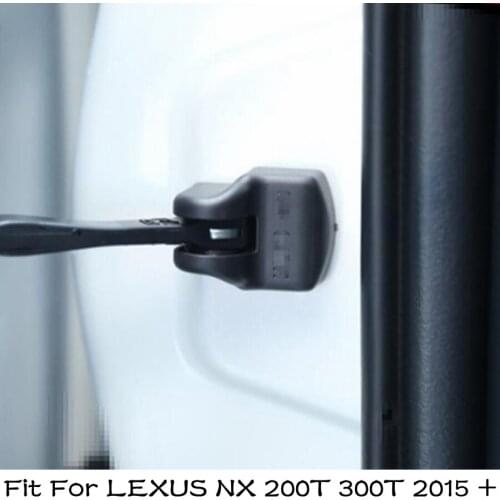 Lapetus Accessories Fit For LEXUS NX 200T 300T 2015 - 2019 Car Door Check Stop Rust Waterproof Plastic Protective Cover Kit