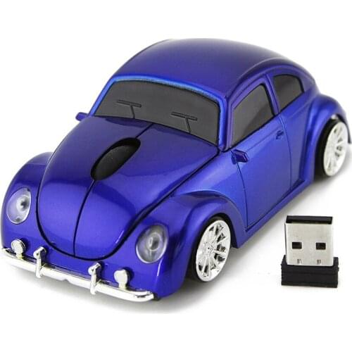 Beetle Car Mouse 2.4G Wireless Mouse Computer Gaming Mouse Ergonomic Optical Mouse Fashion Mini Potable 3D Mouse for Laptop