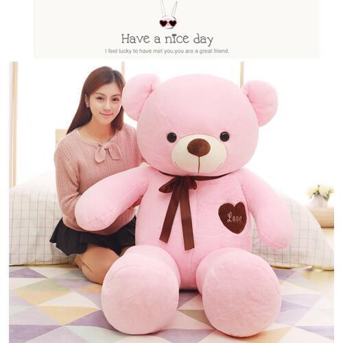 Stuffed toy large 160cm pink love teddy Bear plush toy,hugging pillow birthday gift,b0778
