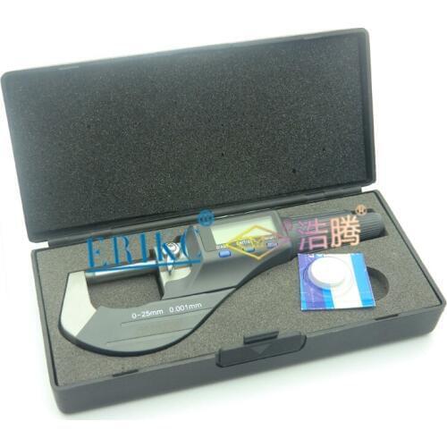 ERIKC E1024006 High pricise Common rail injector Micrometer for testing Armature Lift Adjusting Shim kit