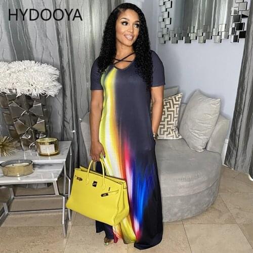 Свободные летние платья HNDOOYA China At AliExpress