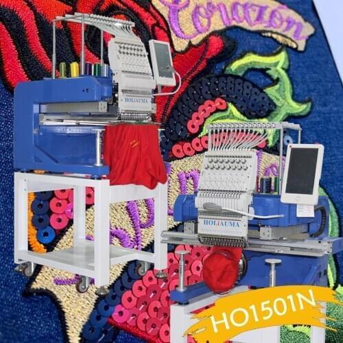 China 10 years service! 15 Color single head similar brother embroidery machine with auto oiling system