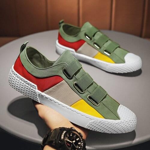 Mens Shoes Trend Comfortable Breathable Lazy Pedal Sneakers 2021 New Non-slip Shoes All-match Summer Casual Canvas Sports Shoes