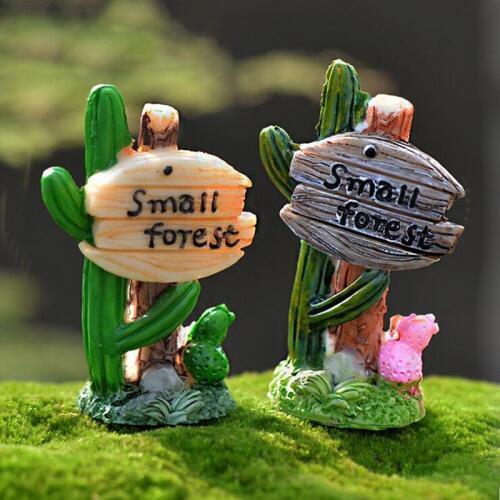 Cactus Miniature Flower Figurine fairy garden Decoration Figure Home Cake ornaments cartoon statue resin craft toy TNB116