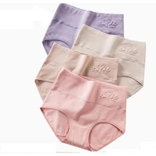 Underwear Women Comfortable Panties Cotton Soft Stretch Lingerie Breathable Briefs Female Panty Dropship