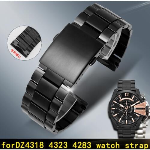 Stainless steel watch strap for DZ4318 4309 4283 4323 stainless steel with 26mm watchbands waterproof sweat-proof mens