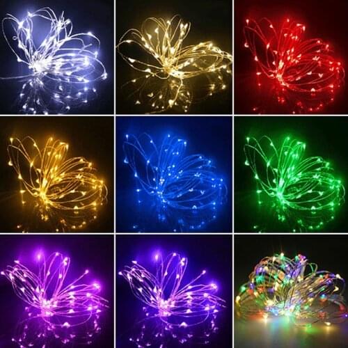 LED String Lights Copper Wire Fairy lights Night Light For Christmas Garland Room Bedroom Indoor Wedding Decoration Lamp