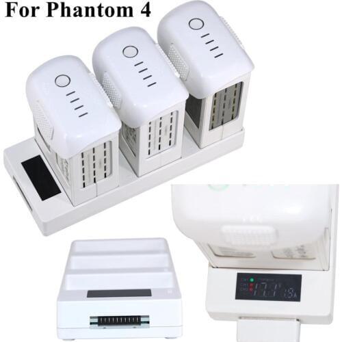 3IN1 Smart Battery Charger Charging Hub Butler Digital Display Steward Parallel Board Extension for DJI Phantom 4/Advanced/Pro