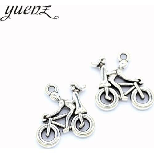 YuenZ 7pcs Antique Silver Plated Tai Chi Handmade Charms Pendant:DIY for bracelet necklace 21*19mm J438