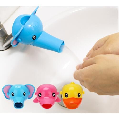 Funny Cartoon Water Faucet Extender Sink Handle Extender For Baby Kids Hand Washing Child Sink Guide Bathing Accessories