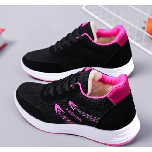 Shoes Woman2021 New Breathable Womens Boots Korean All-Matching Flat Casual Fashion Luxury Designer Design Lace-up Platform