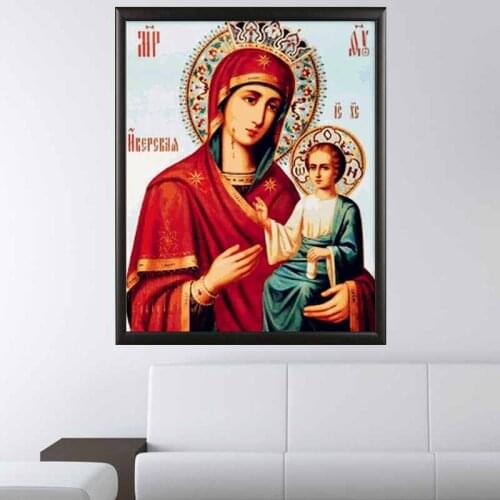 Golden panno 5D crystal square diamond painting embroidery Home Decor dimond mosaic religious for people gift 09