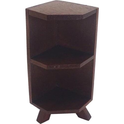 1:12 Scale Miniature 2-Layer Bookshelf Accessory Doll House Display Rack Shelf