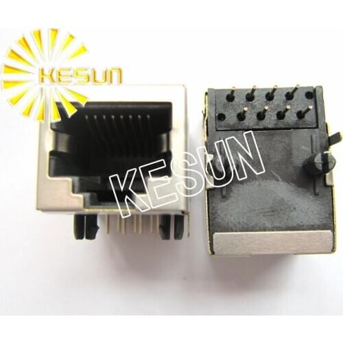 100PCS x RJ45 59-8P8C Shield type PCB Right Angle Modular Female Network Socket LAN Connector