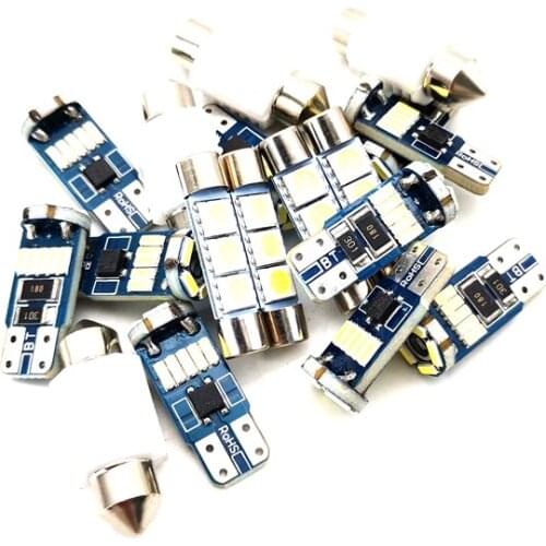 18PCS SET White LED Interior Light Bulb Map Reading Dome Lamps For Honda Pilot 2009-2015