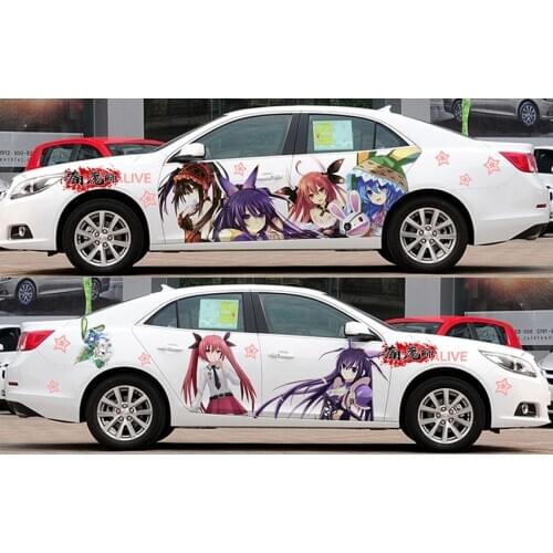 2PCS DIY Japan Stickers Anime Whole Car Garlands High-grade Transparent Waterproof Changed Color Film Stickers On Car