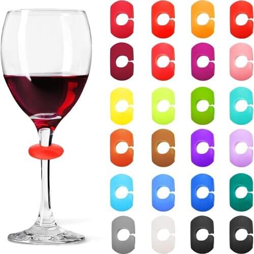 24pcs Wine Glass Drink Markers, Drinking Buddies Drink Markers, Drink Charms Margarita Accessories, Drink Markers Glass Cup Tap