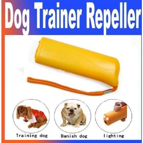 3 in 1 Stop Bark Deterrent Dog Repellents Ultrasonic Pet Training Device Anti Dog Barking With LED Pets Trainer Banish Dogs Tool