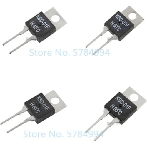 5PCS/lot KSD-01F Temperature Switches TO220 Normally open H and normally closed D 0 degrees -150 degrees