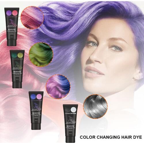 50ml Thermochromic Color Changing Wonder Dye Mermaid Hair Dye Gray Hair Color Cream Thermo Sensing Shade Shifting Hair Color Wax