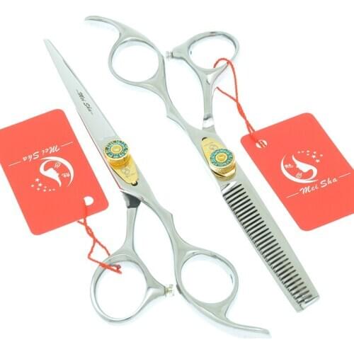 6.0" Japan Steel Pet Grooming Scissors Dogs Cutting Shears Cat Hair Thinning Shear Sharp Animal Tesoura Barbers Cut Tools A0087A