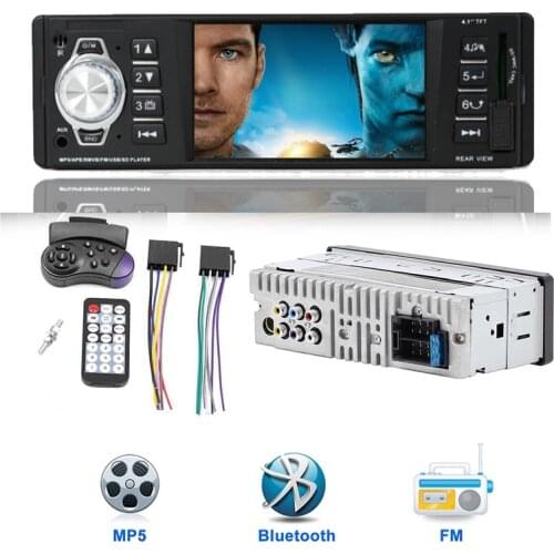 New Car radio 1din stereo mp5 mp3 bluetooth radio fm usb autoradio 4.1 Inch Support Rear view Mirrolink Steering Wheel Control